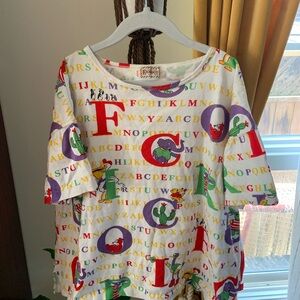 Vintage Fiorucci Colourful Top with Playful Print
